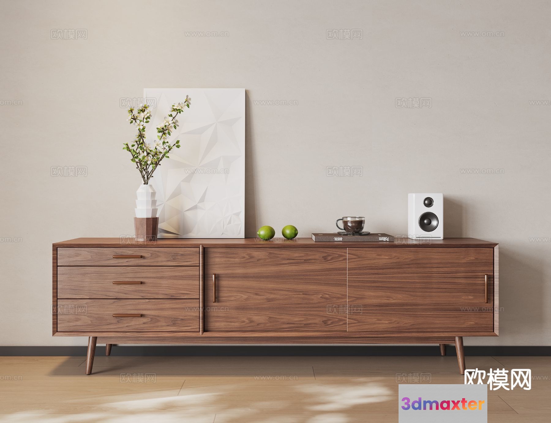 Mid-Century Modern Furniture 3D Model - 18241 - VRAY Render