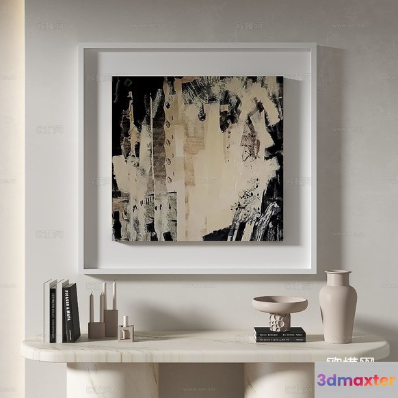 Modern Artwork 3D Model - 15932 - VRAY Render
