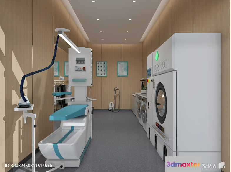 A Dental Office With A Laundry Room 3D Model - 8254 - VRAY Render