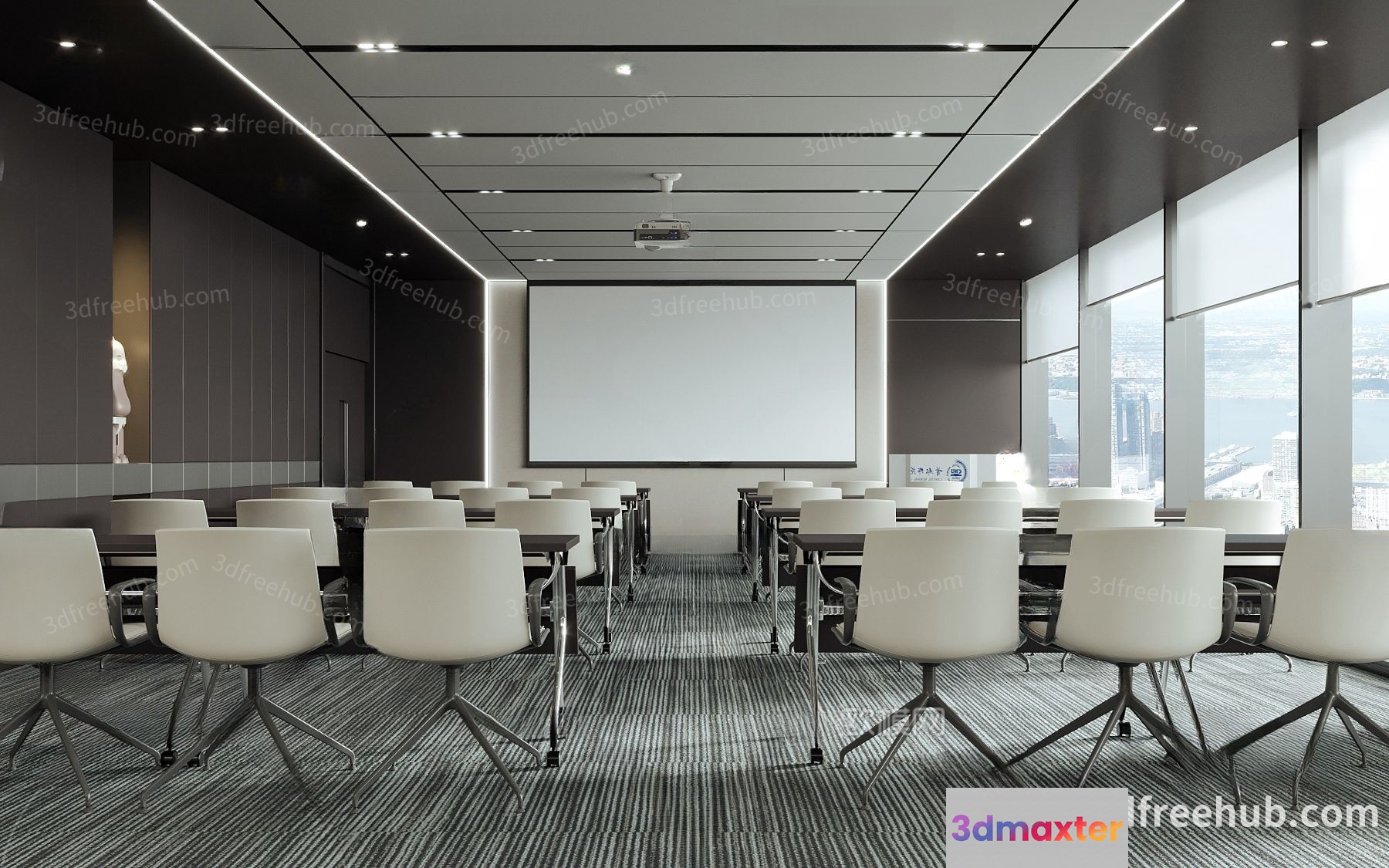Modern Conference Room 3D Model - 22404 - VRAY Render
