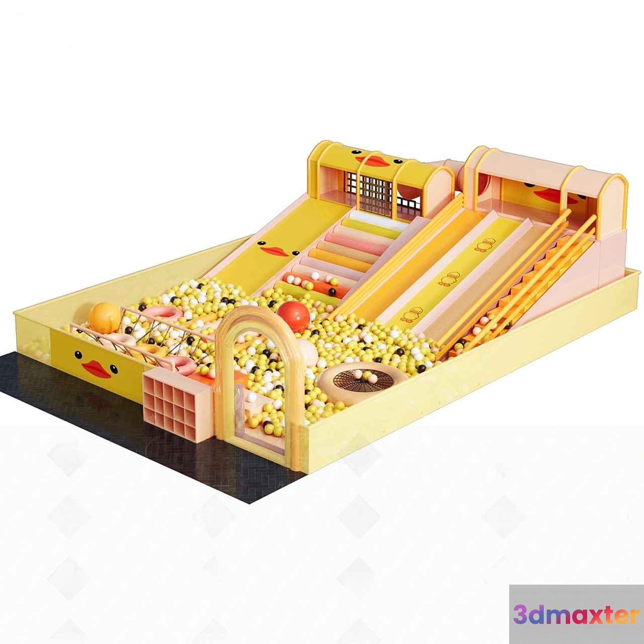 Yellow Ball Pit 3D Model - 14514 - CORONA Render