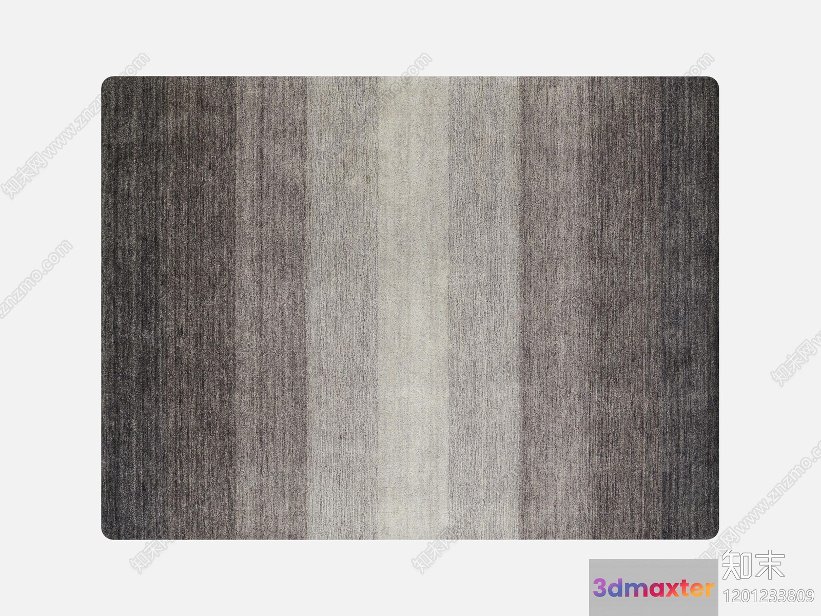 The Image Features A Gray Rectangle 3D Model - 2760 - VRAY Render