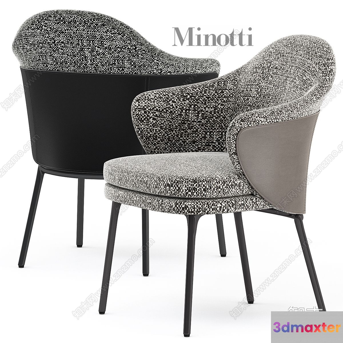 Modern Fabric Chair 3D Model - 14987 - VRAY Render