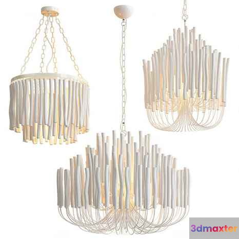 Gold Light Fixture 3D Model - 23397 - VRAY Render