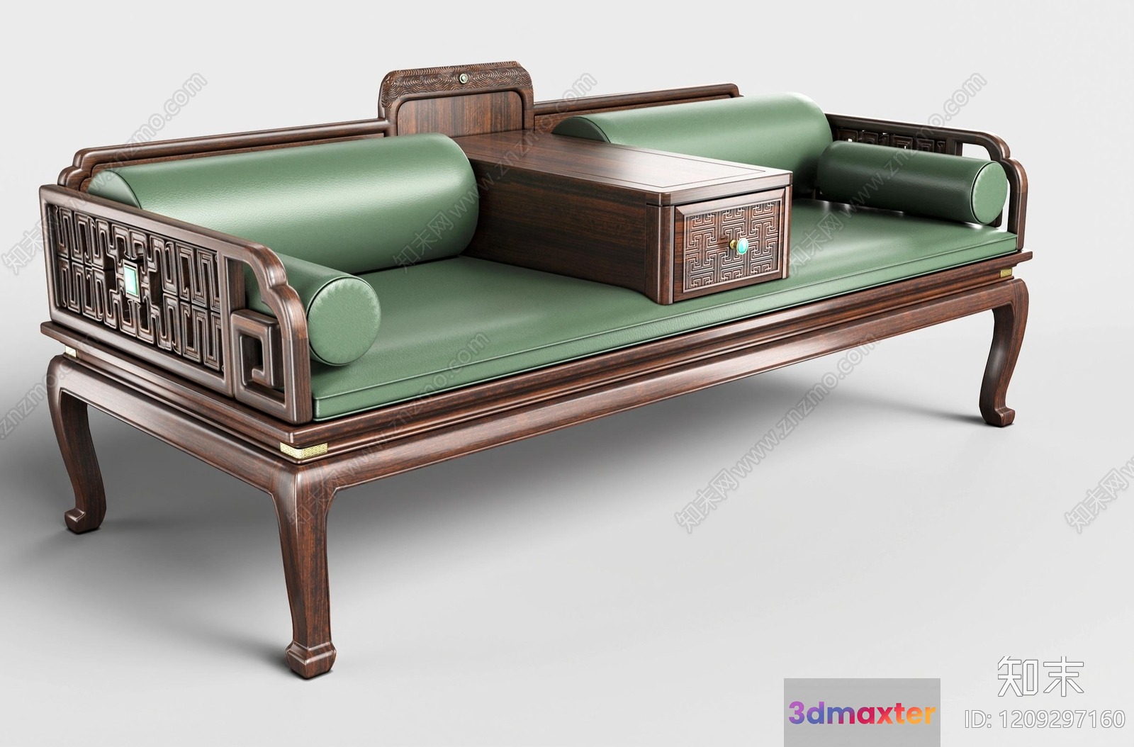 Traditional Chinese Sofa 3D Model - 16065 - VRAY Render