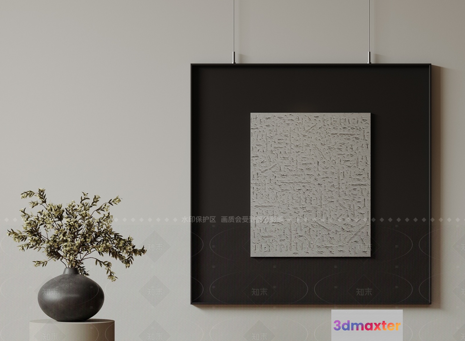 Abstract Art Piece 3D Model - 210 - VRAY Render