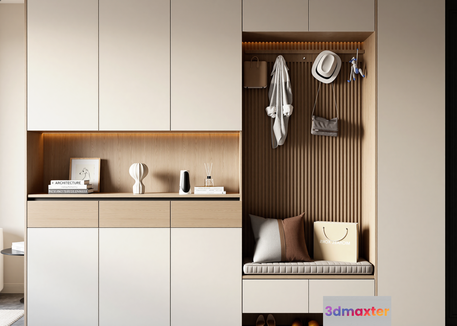 Modern Minimalist Closet 3D Model - 14775 - VRAY Render