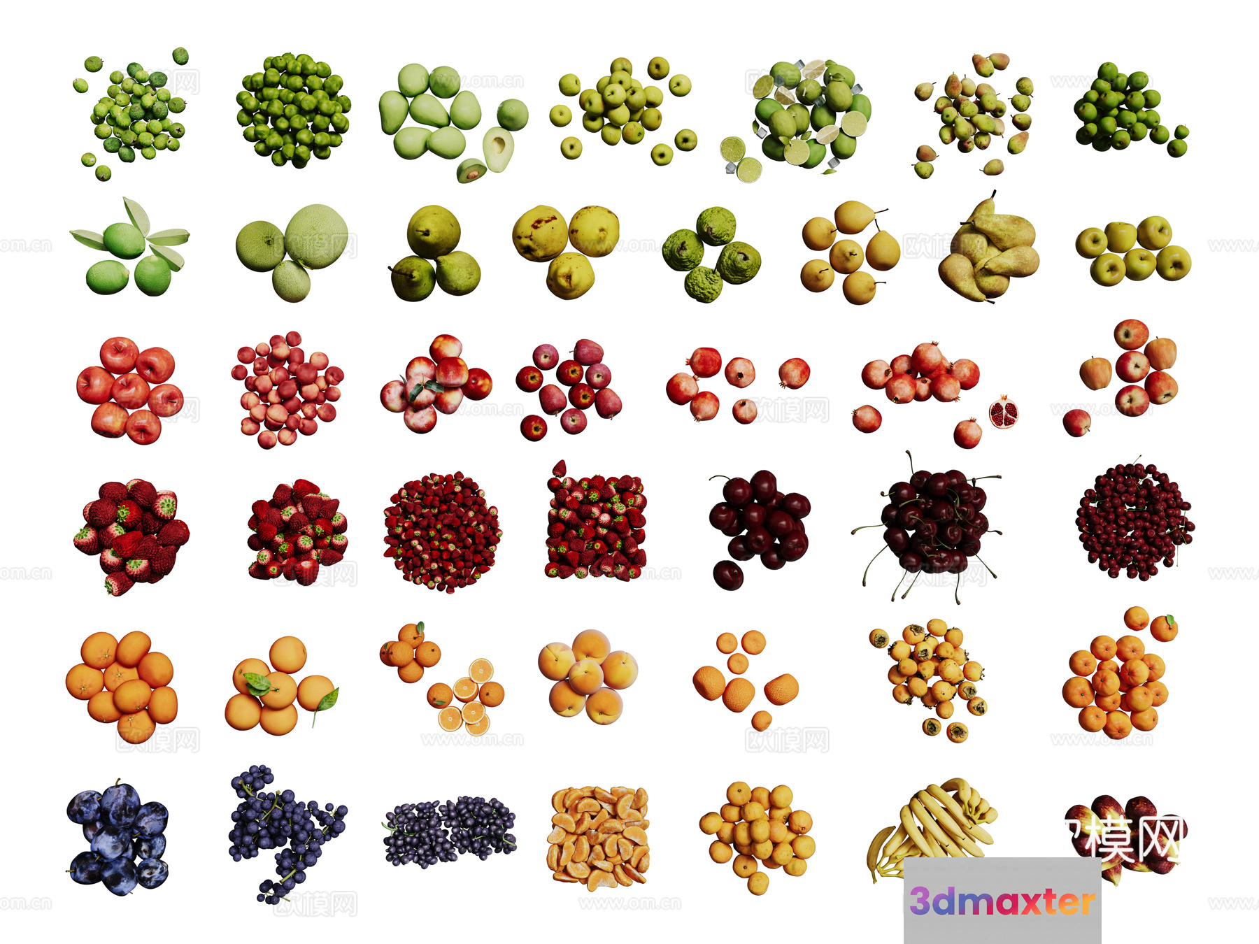 Fruit Variety 3D Model - 3453 - VRAY Render