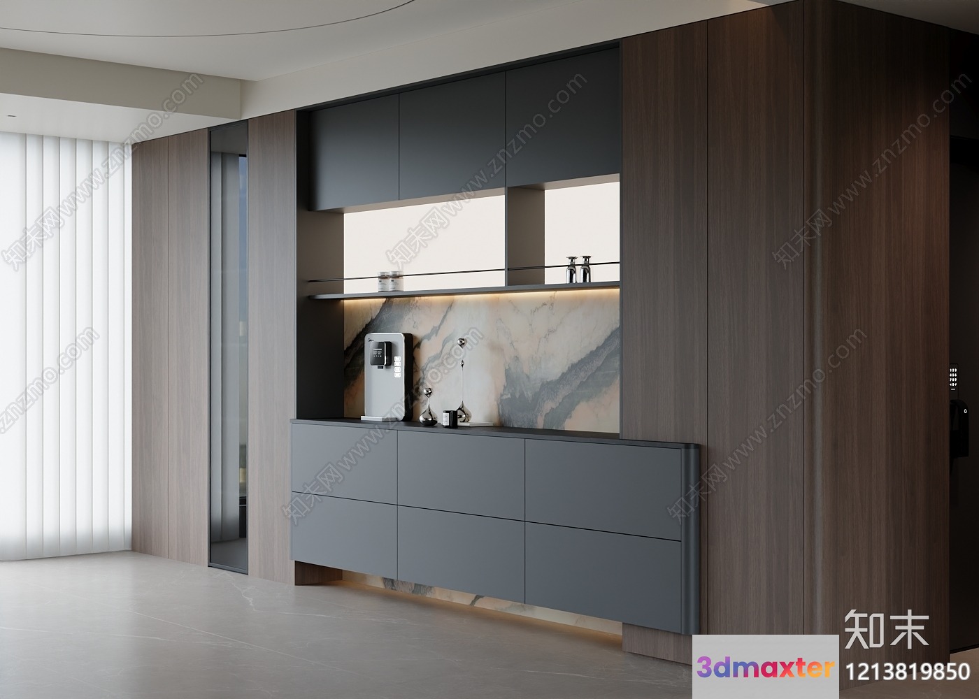 Modern Kitchen 3D Model - 13413 - VRAY Render
