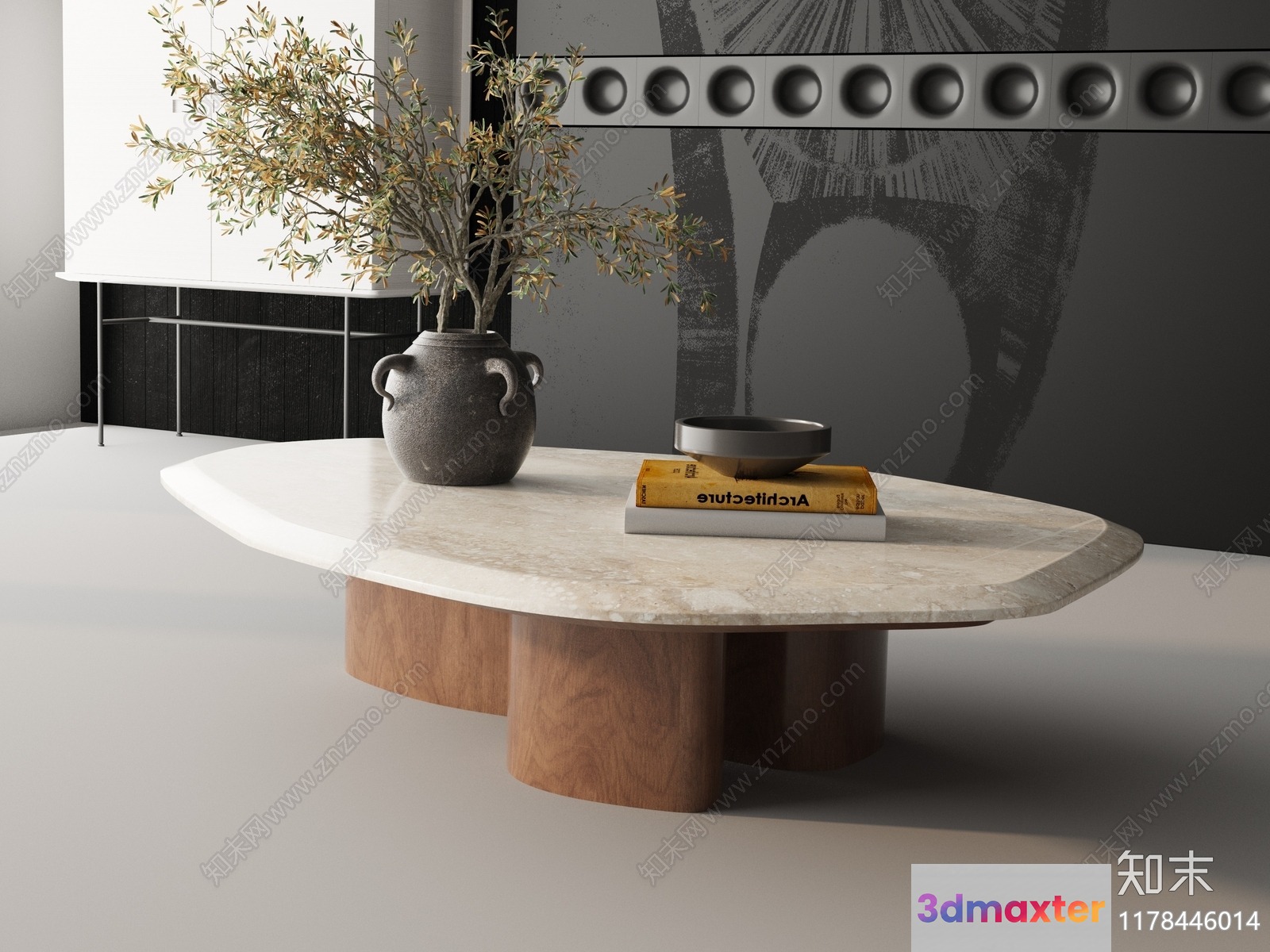 Modern Coffee Table 3D Model - 22810 - VRAY Render