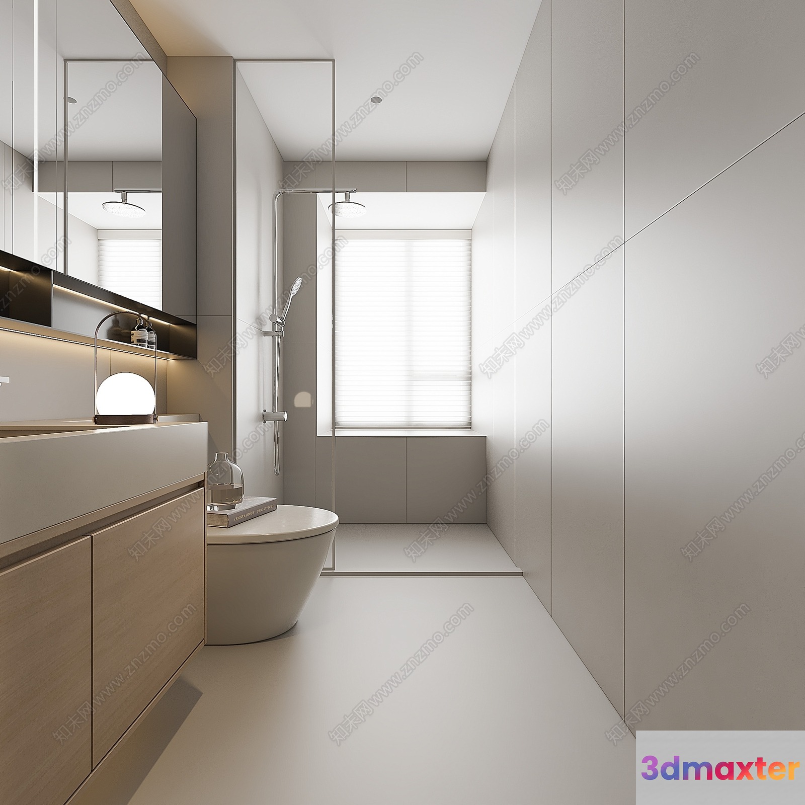 Modern Bathroom 3D Model - 1471 - VRAY Render