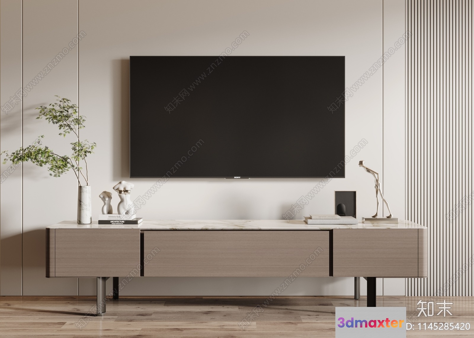 Modern Living Room 3D Model - 19430 - CORONA Render