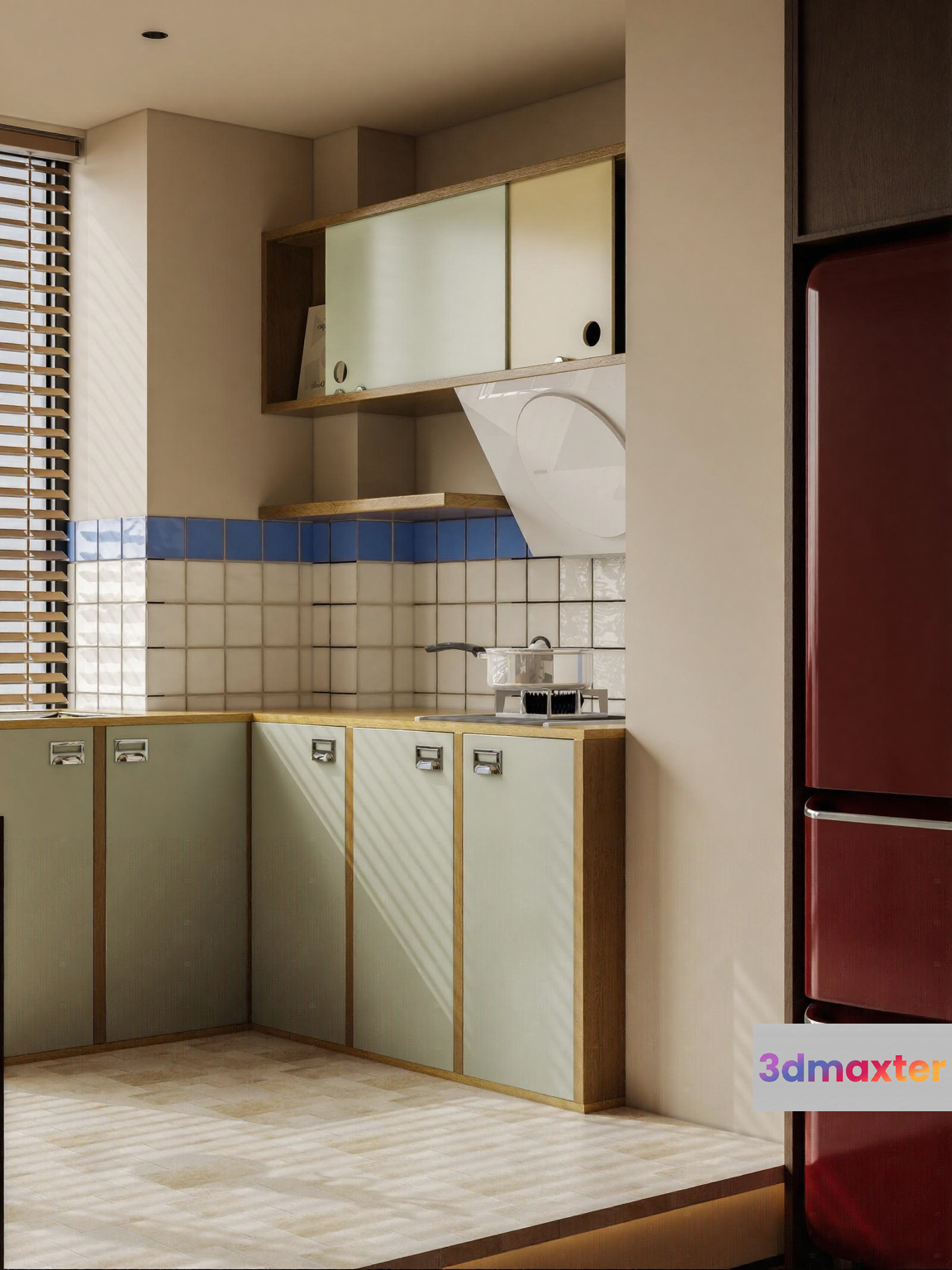 A Small Kitchen 3D Model - 10412 - VRAY Render