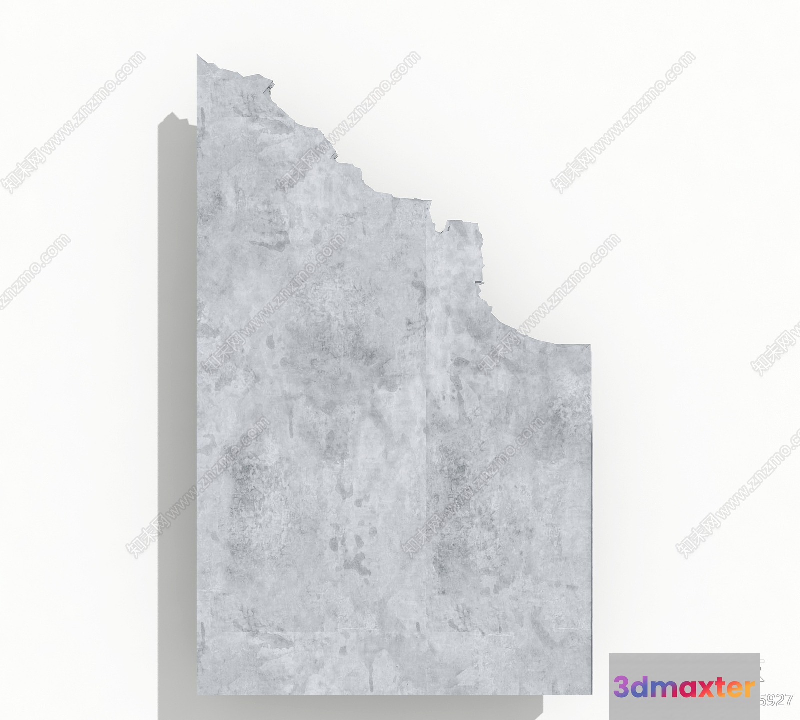 A White Stone-Like Piece Of Material 3D Model - 3203 - VRAY Render