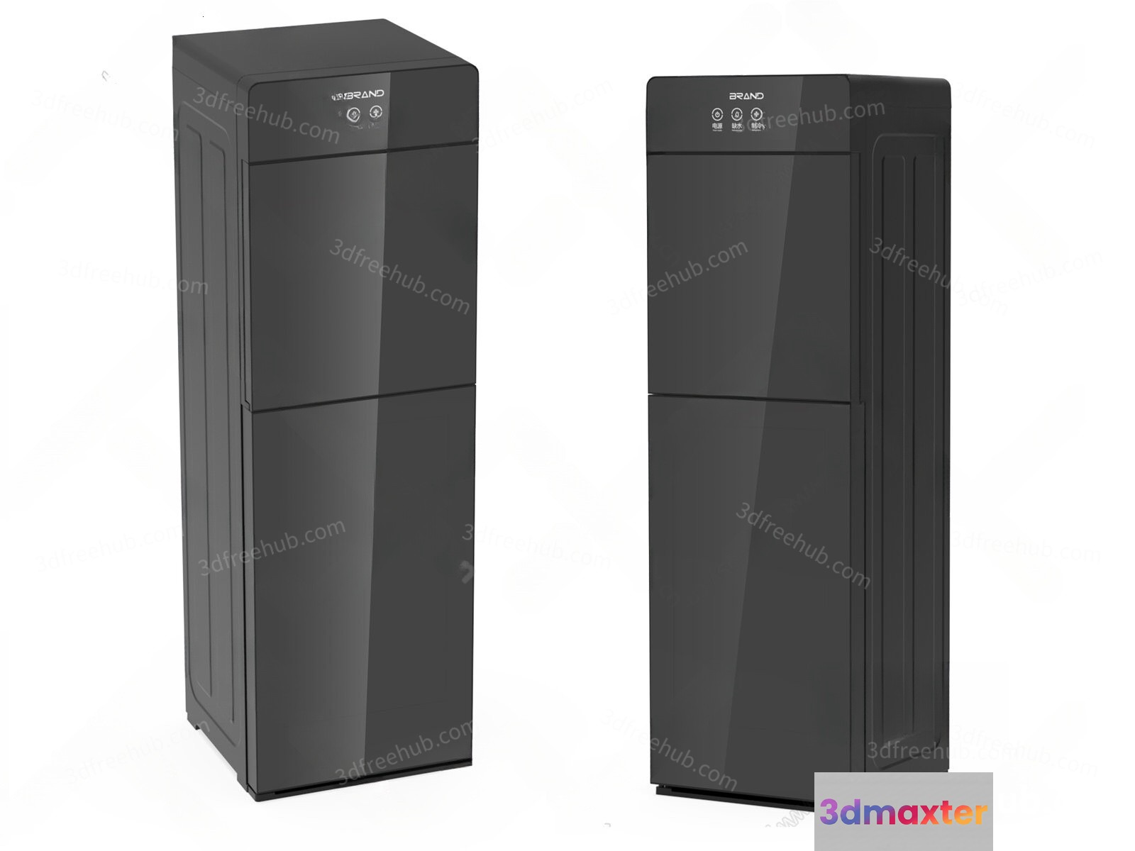Black Refrigerators 3D Model - 19170 - VRAY Render