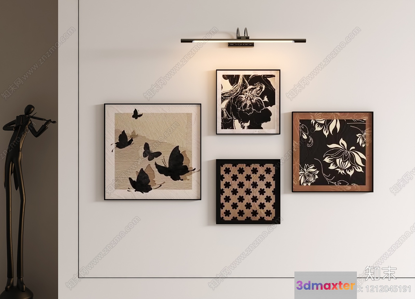 Modern Home Decor 3D Model - 14759 - VRAY Render