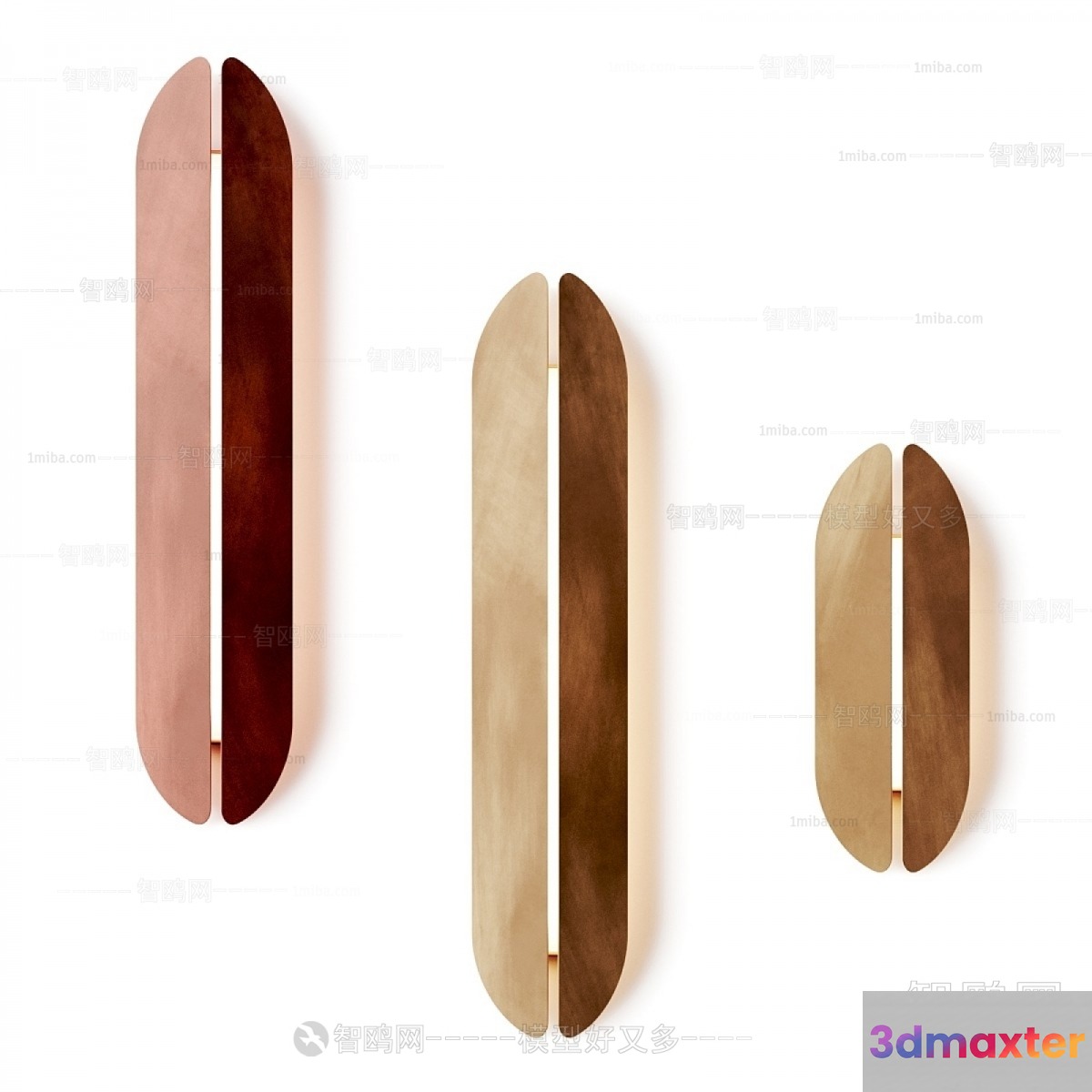 Modern Wooden Furniture Pieces 3D Model - 6461 - VRAY Render