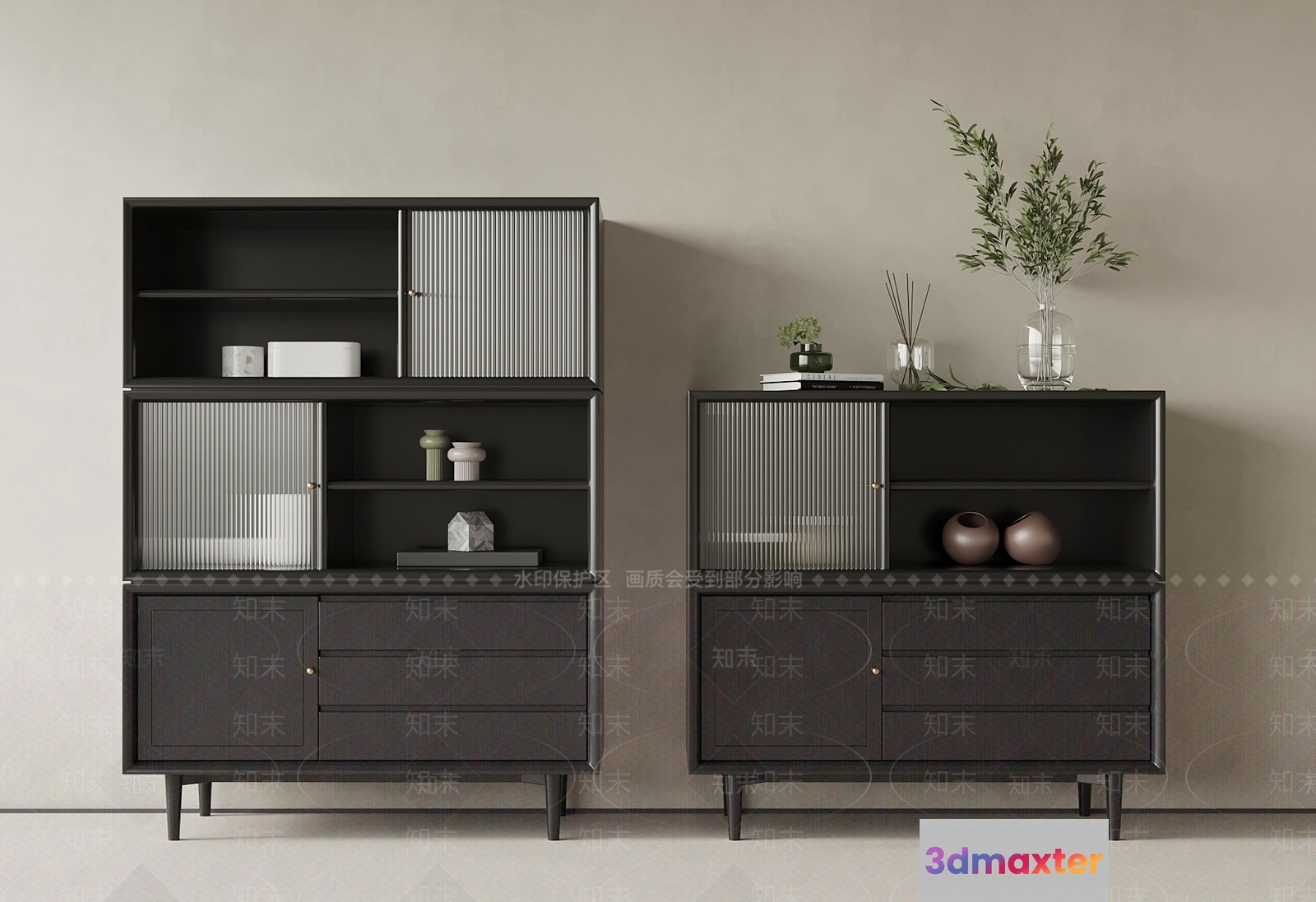 Mid-Century Modern Furniture 3D Model - 909 - VRAY Render