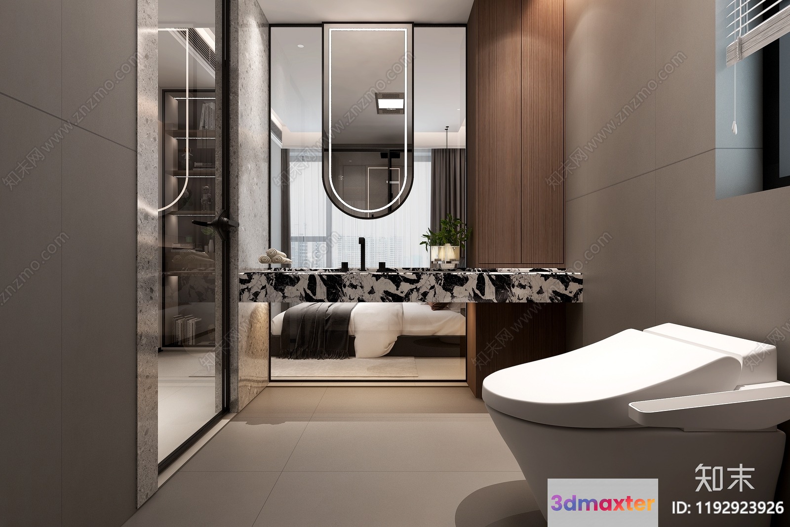 Modern Bathroom 3D Model - 14894 - VRAY Render
