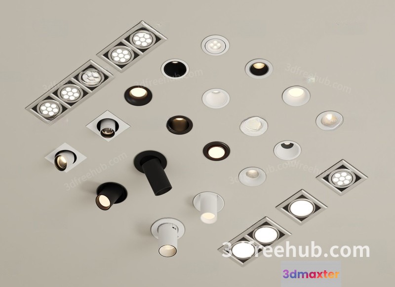 Modern Light Fixtures 3D Model - 23322 - VRAY Render