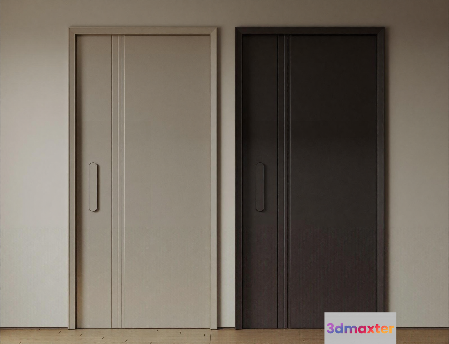 Modern Sliding Doors 3D Model - 17041 - CORONA Render