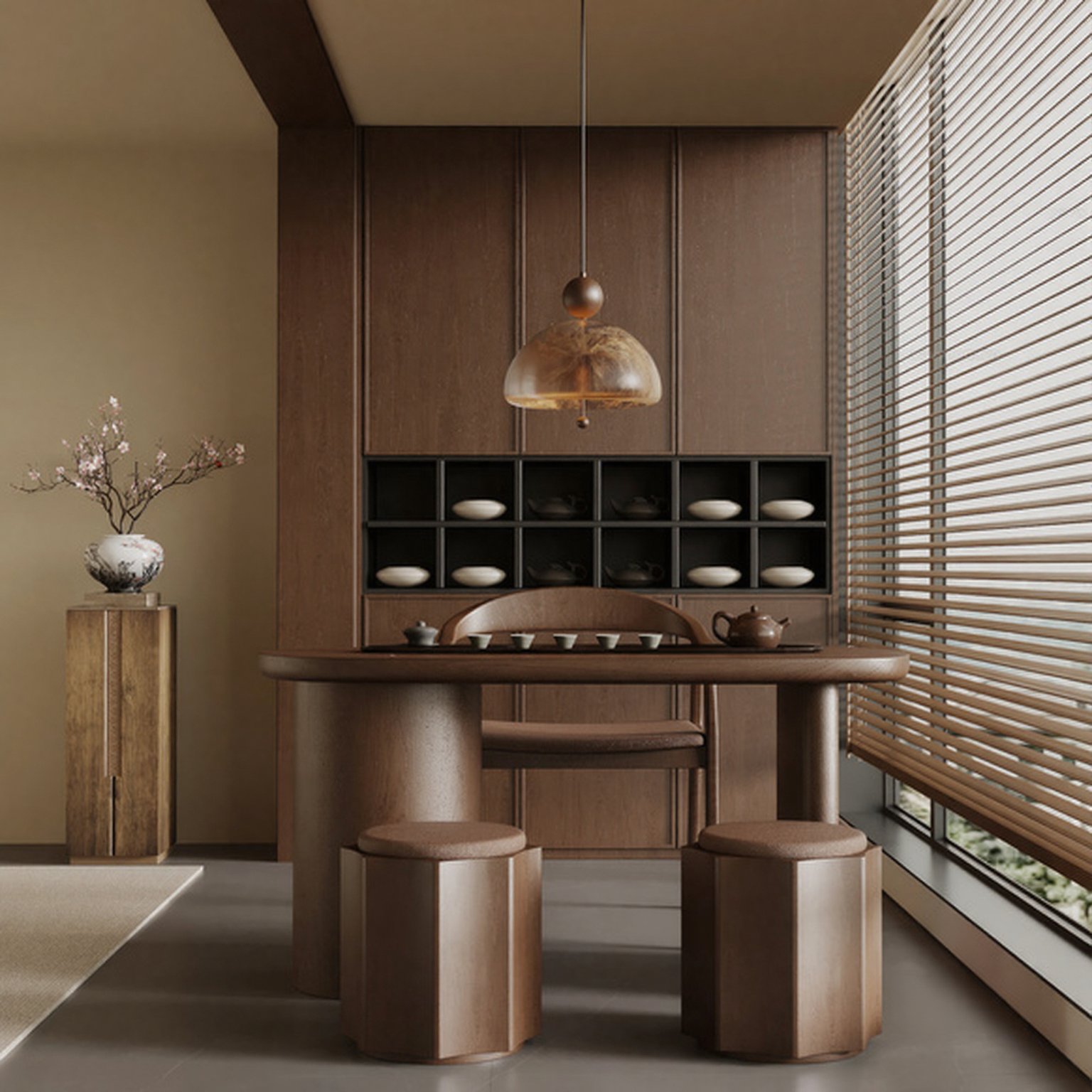 Modern Dining Room 3D Model - 7246 - VRAY Render