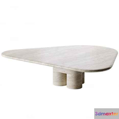 A White Marble Table 3D Model - 3956 - CORONA Render