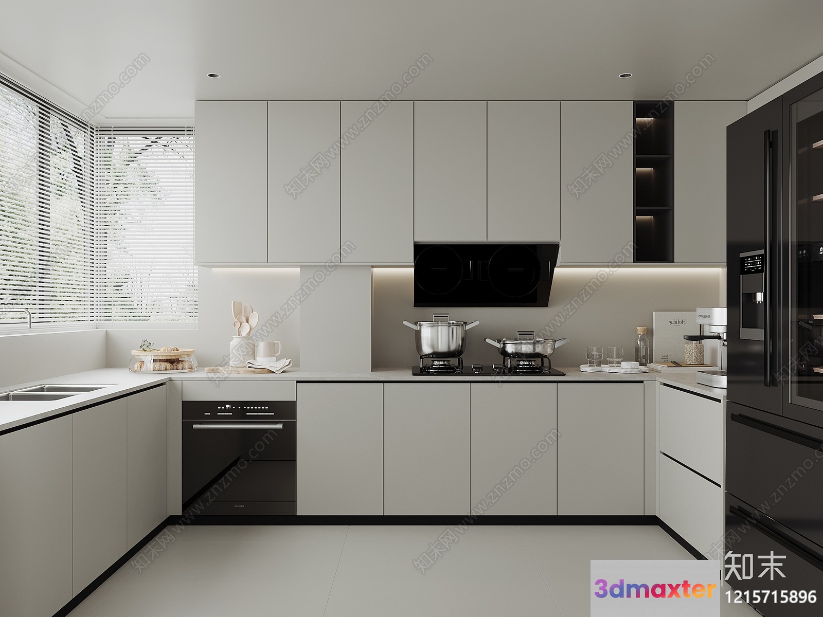 Modern Kitchen 3D Model - 11613 - VRAY Render