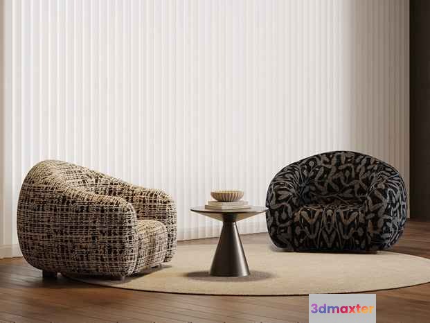Modern Living Room 3D Model - 15688 - VRAY Render