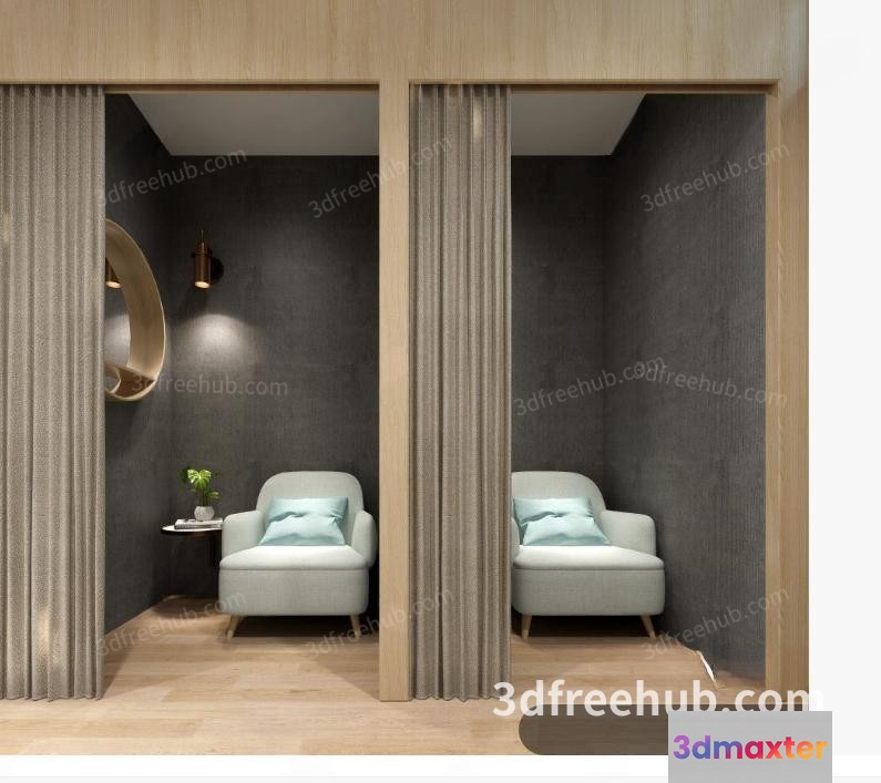 Modern Waiting Area 3D Model - 21864 - VRAY Render