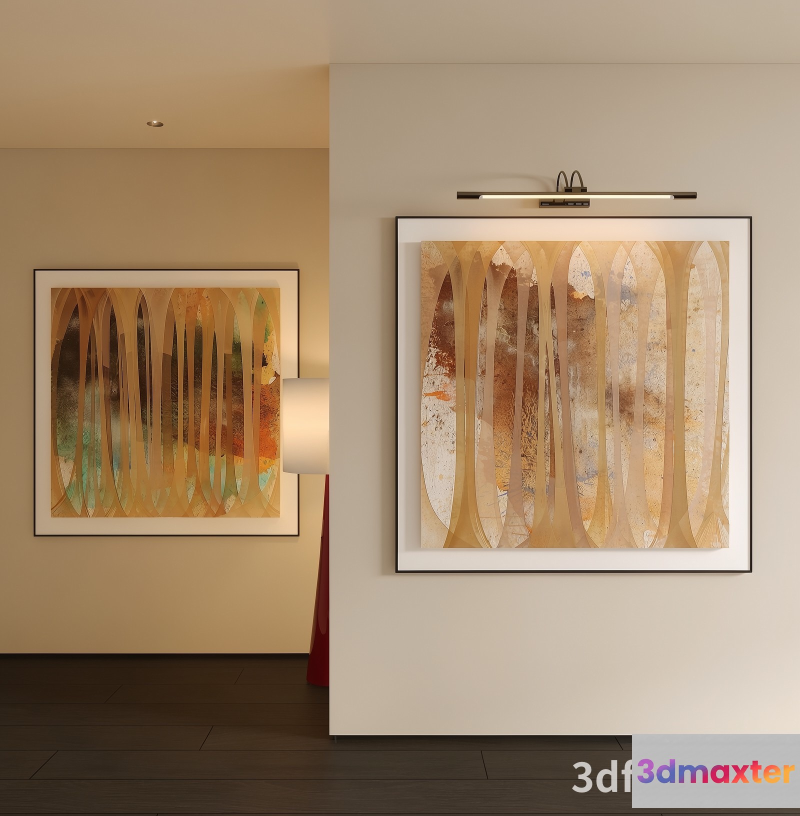 Modern Art Pieces 3D Model - 21933 - VRAY Render
