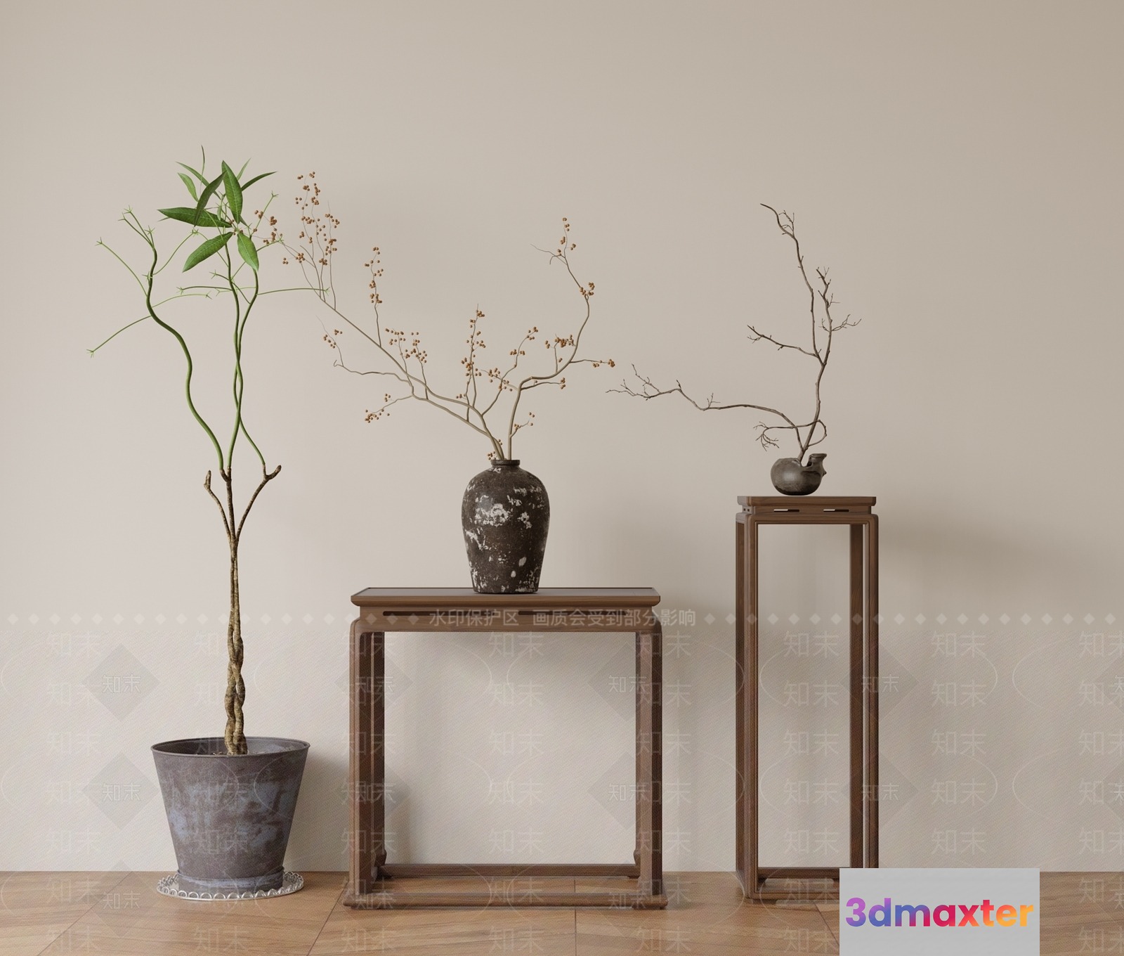 Minimalist Home Decor 3D Model - 12611 - CORONA Render