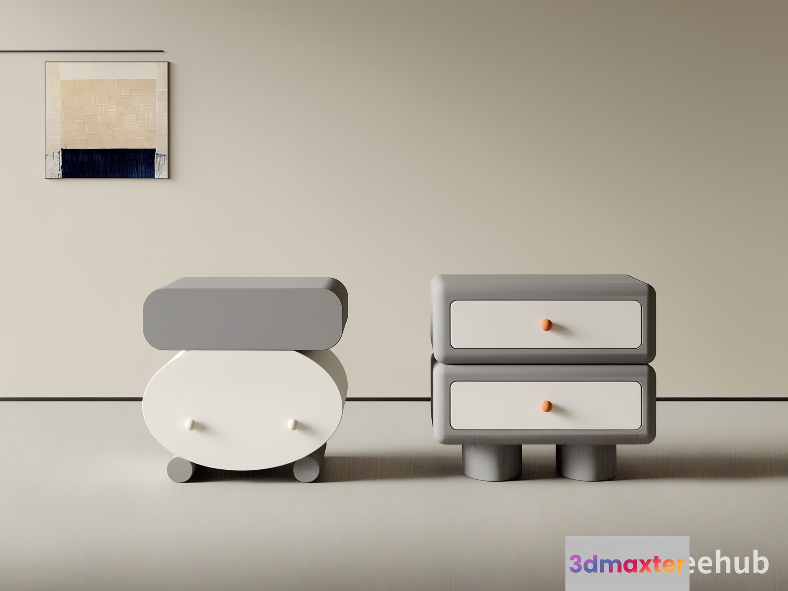 Modern Furniture Set 3D Model - 23435 - VRAY Render