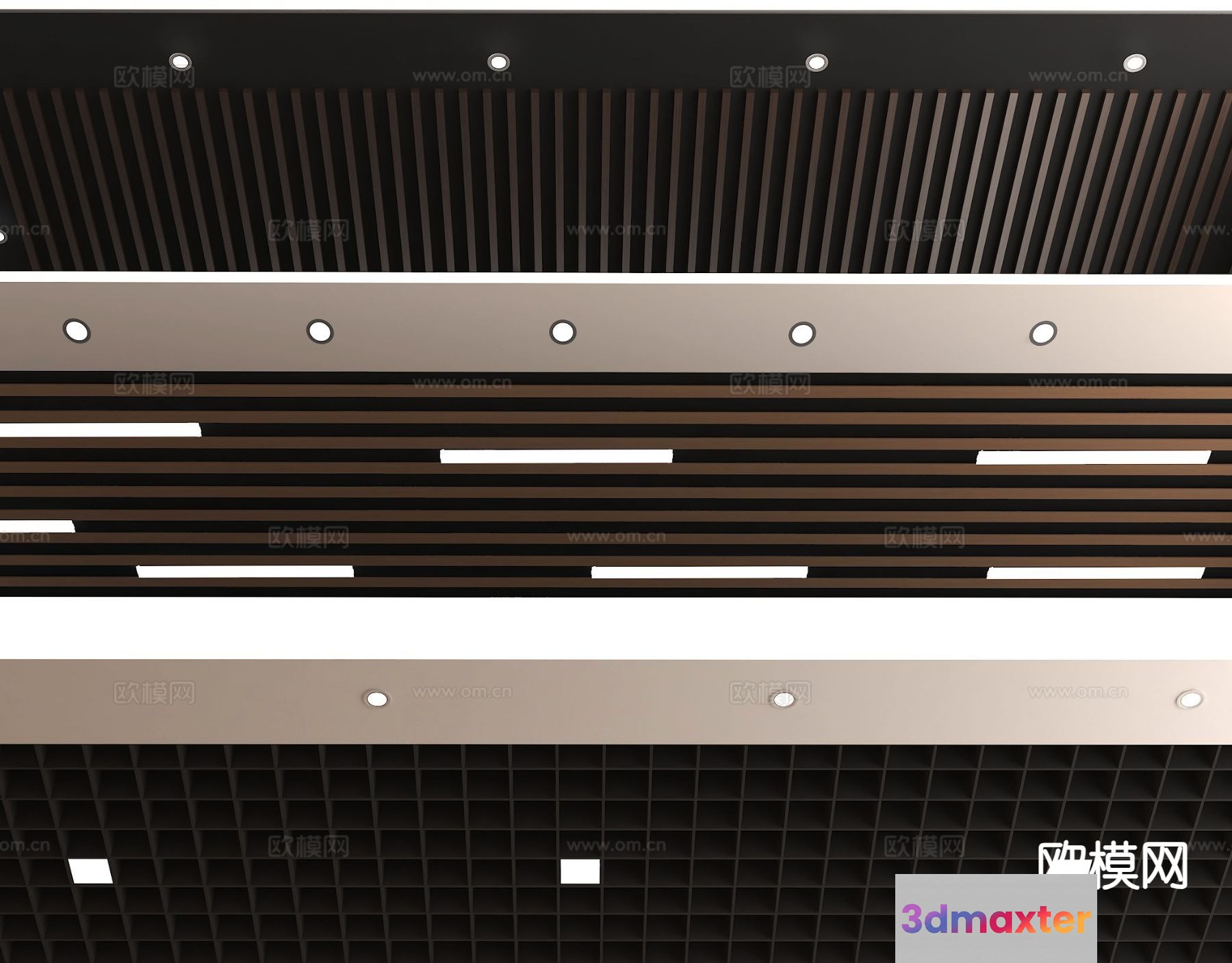 Modern Light Fixture 3D Model - 8123 - VRAY Render