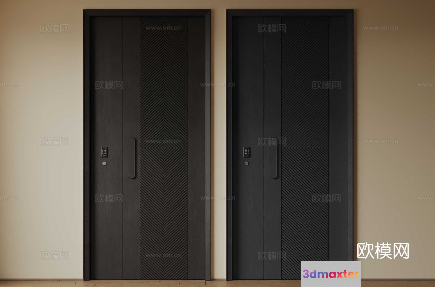 Modern Elevator Doors 3D Model - 2243 - VRAY Render