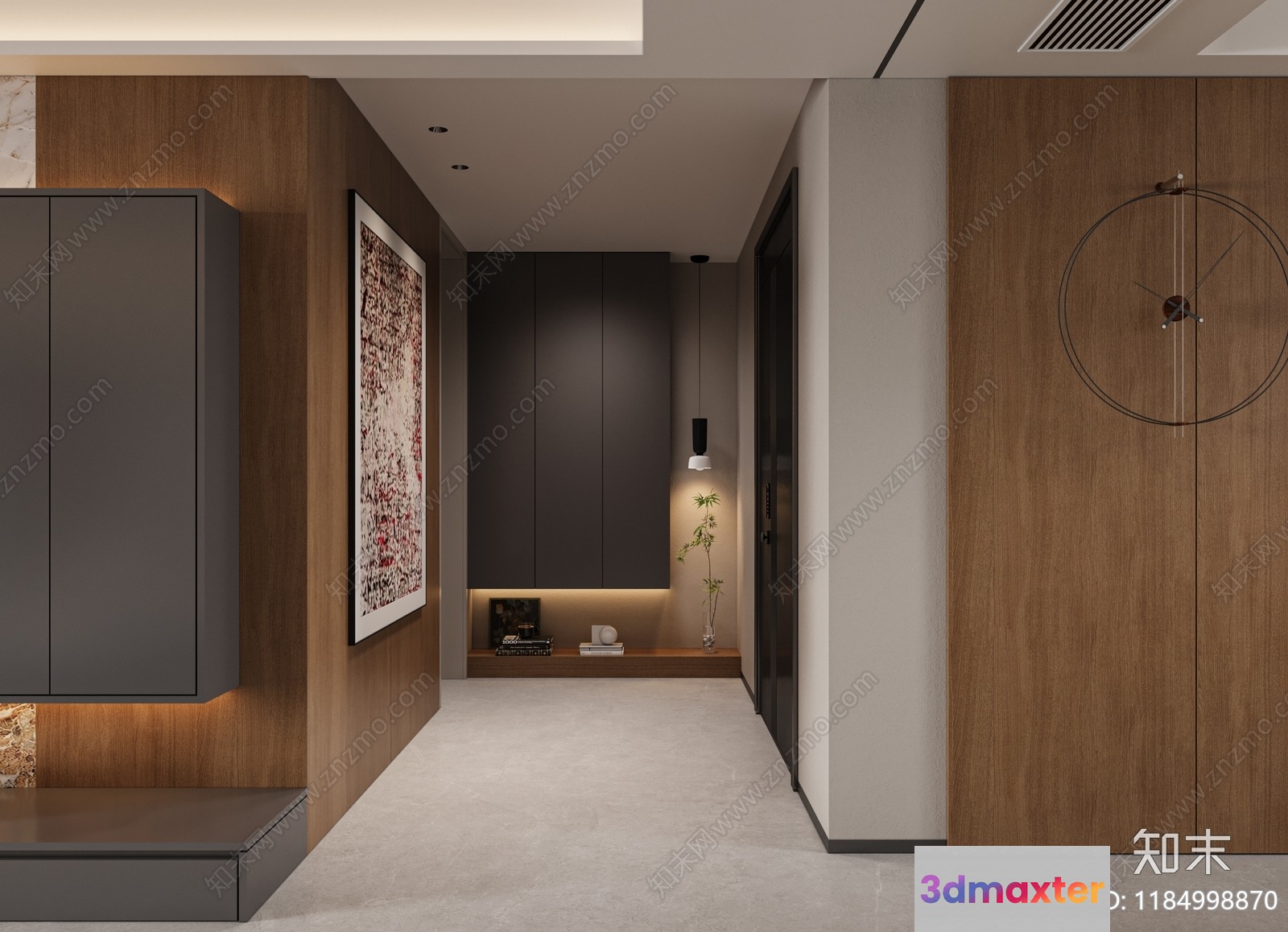 Modern Home Interior 3D Model - 9490 - VRAY Render