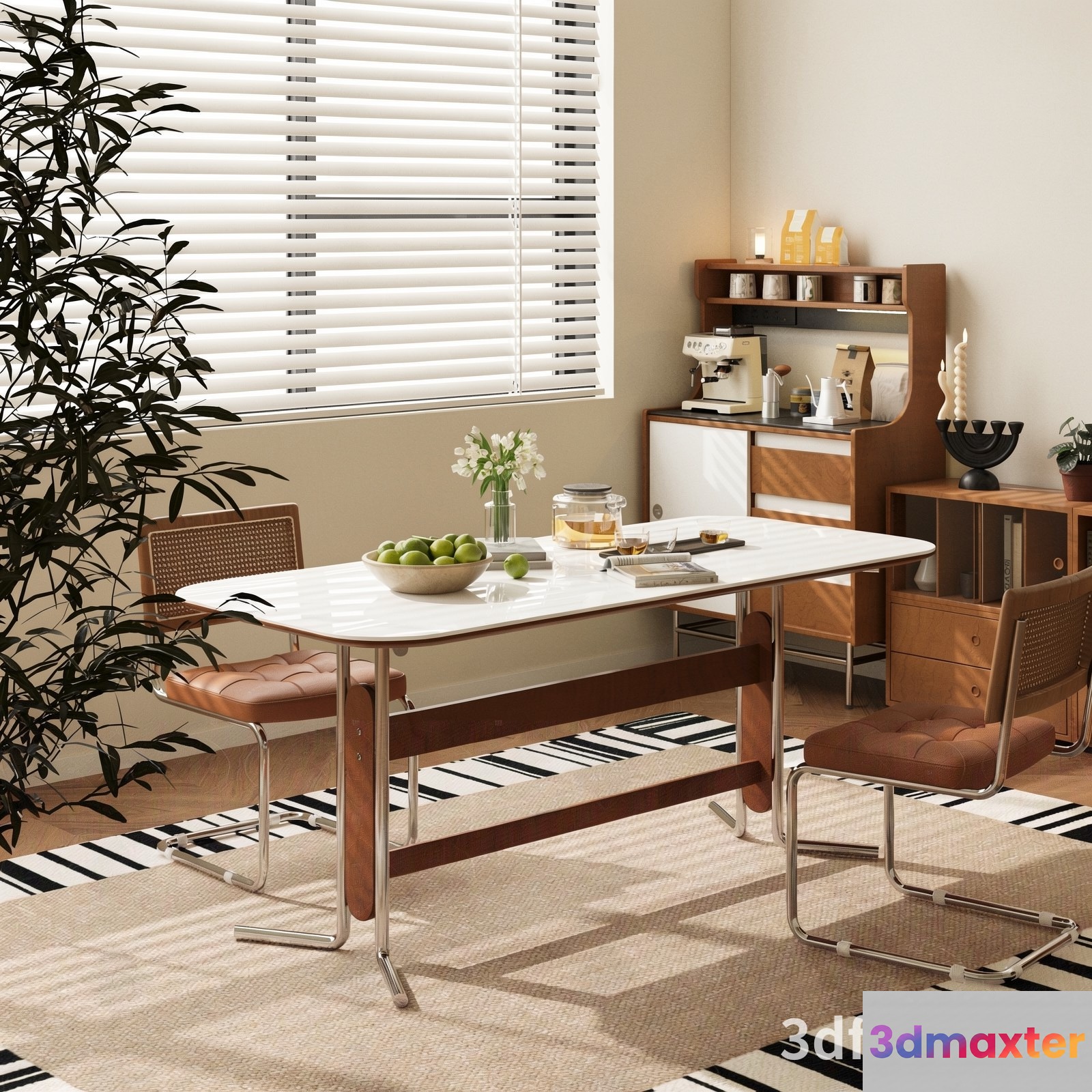 Modern Dining Room 3D Model - 18972 - VRAY Render