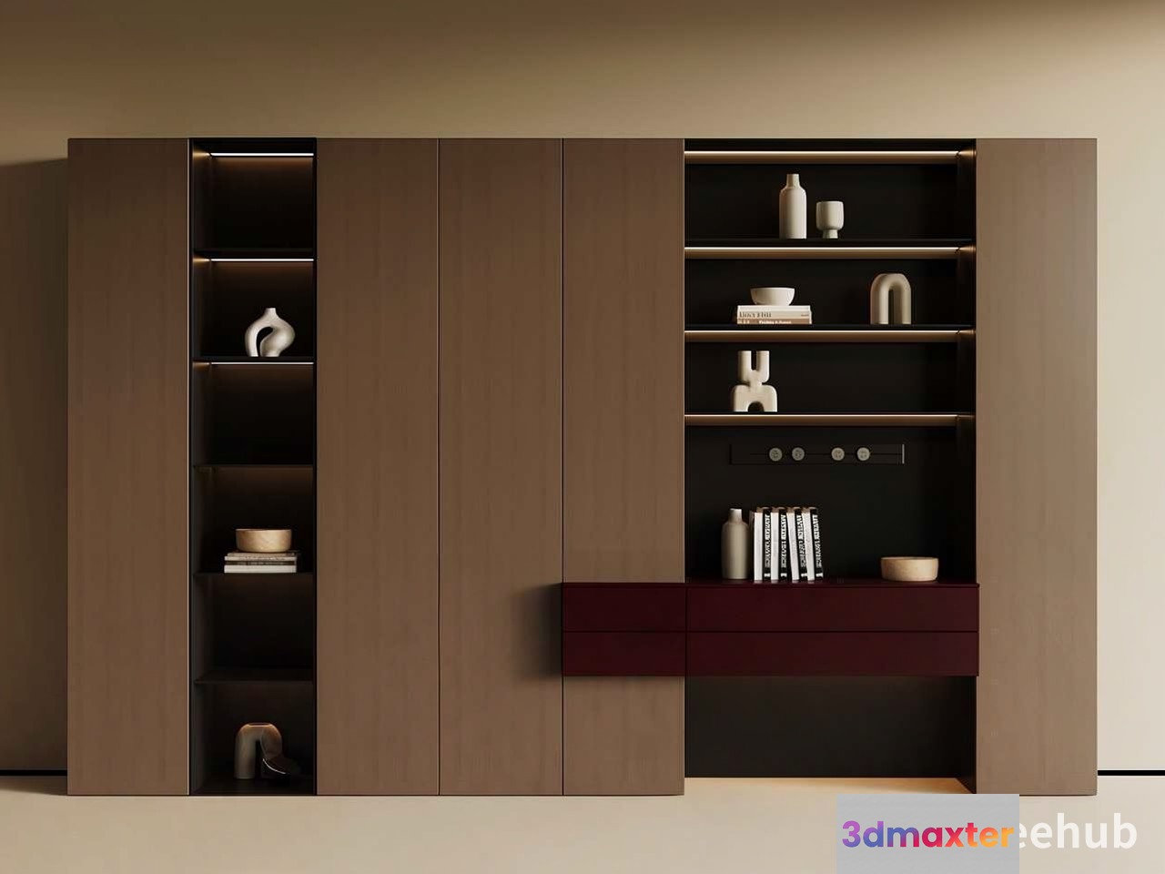 Modern Storage Unit 3D Model - 20443 - VRAY Render