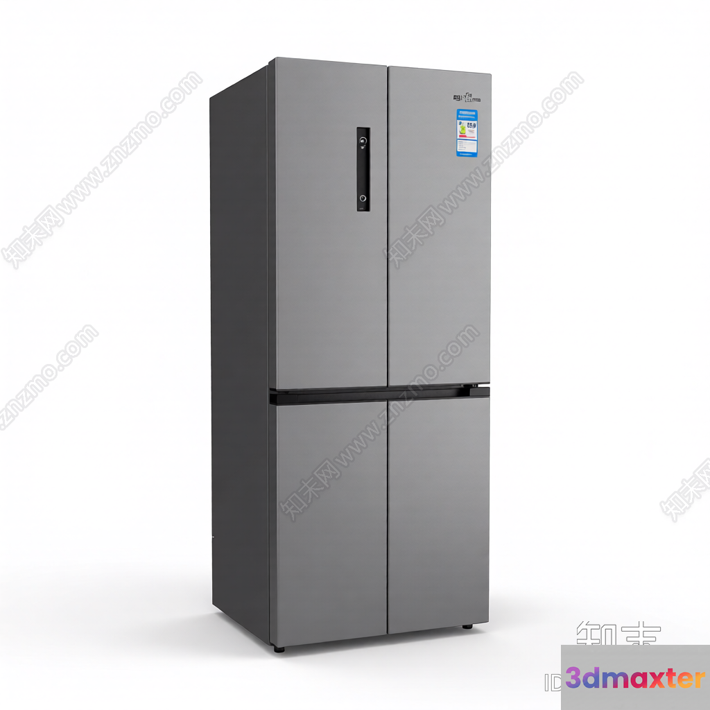 Grey Fridge 3D Model - 8193 - VRAY Render