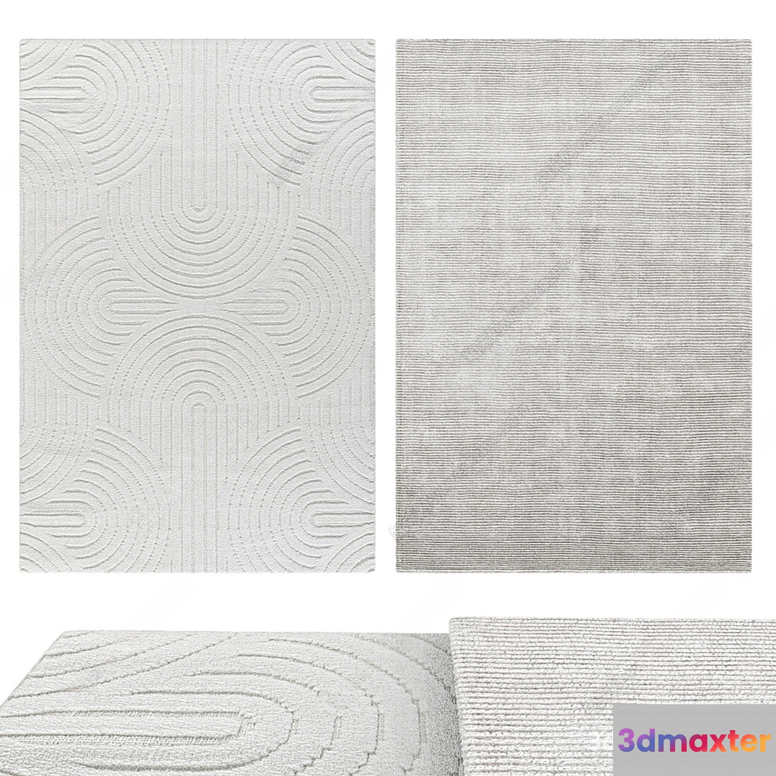 Rugs With A Neutral Color Scheme 3D Model - 19910 - VRAY Render