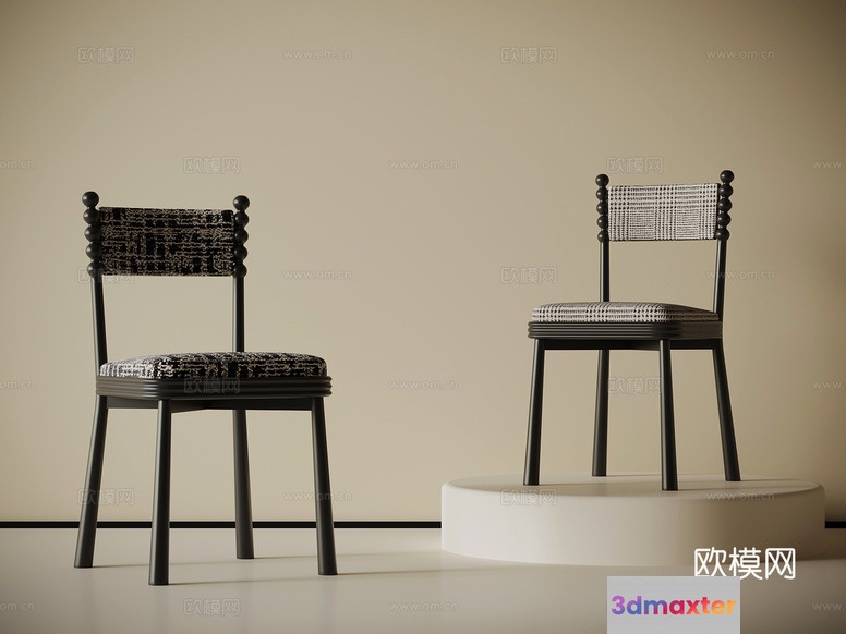 Two Chairs 3D Model - 7255 - VRAY Render