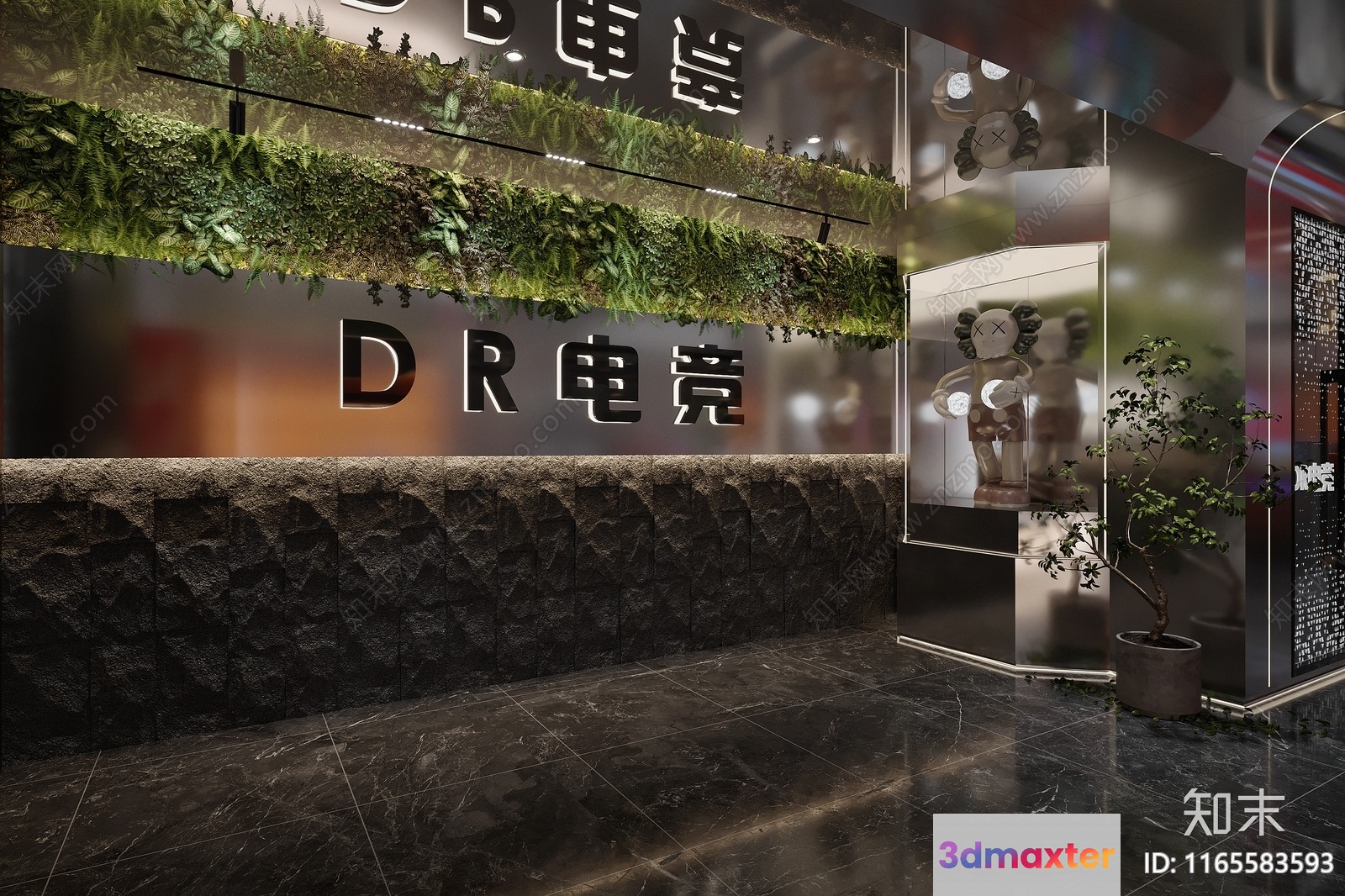 Modern Commercial Space 3D Model - 10366 - VRAY Render