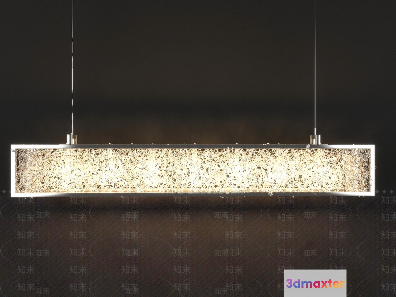 Gold Light Fixture 3D Model - 1289 - VRAY Render