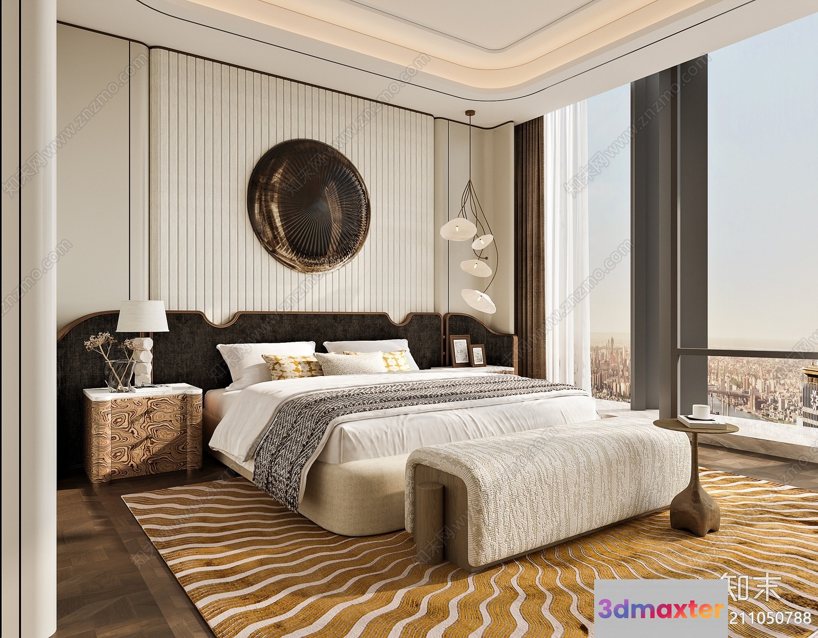 Cozy Bedroom 3D Model - 18847 - VRAY Render