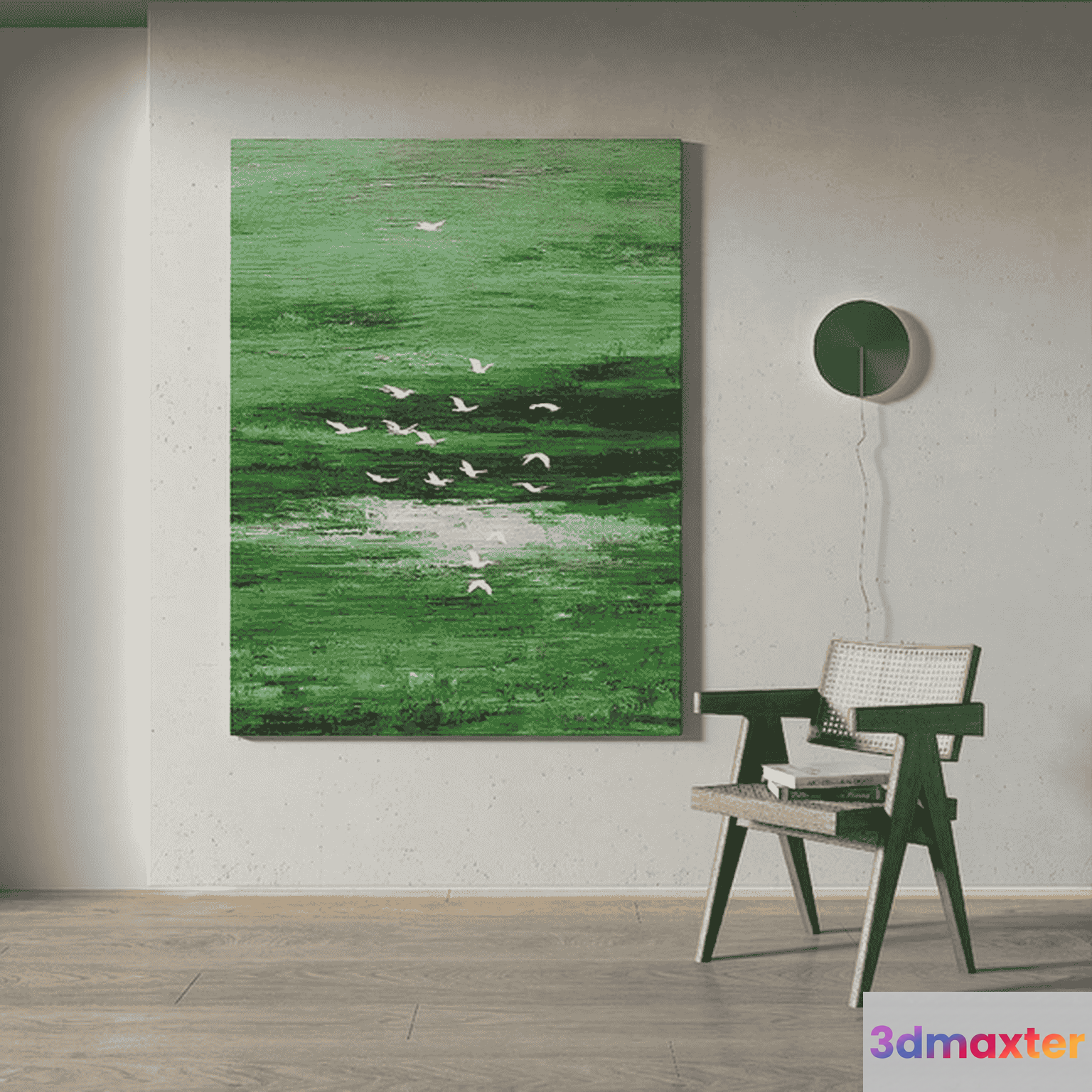 A Modern Living Room 3D Model - 15107 - VRAY Render