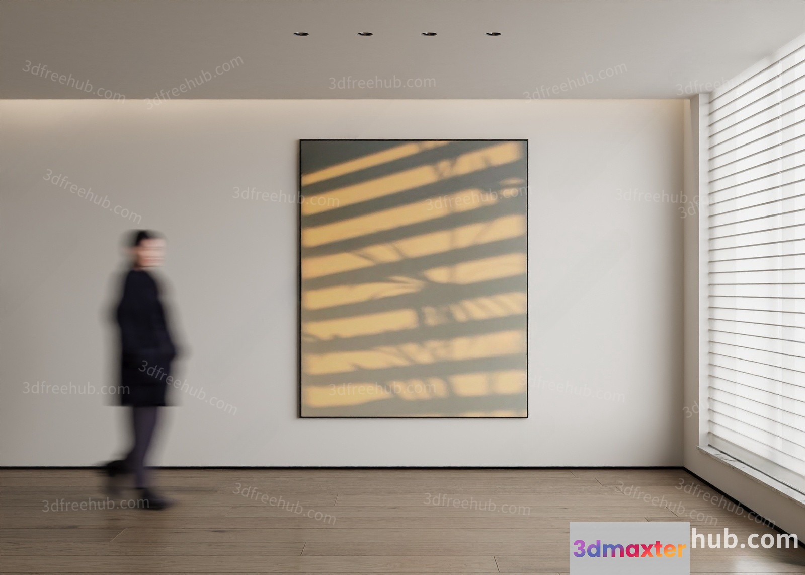 Modern Art Gallery 3D Model - 22206 - VRAY Render