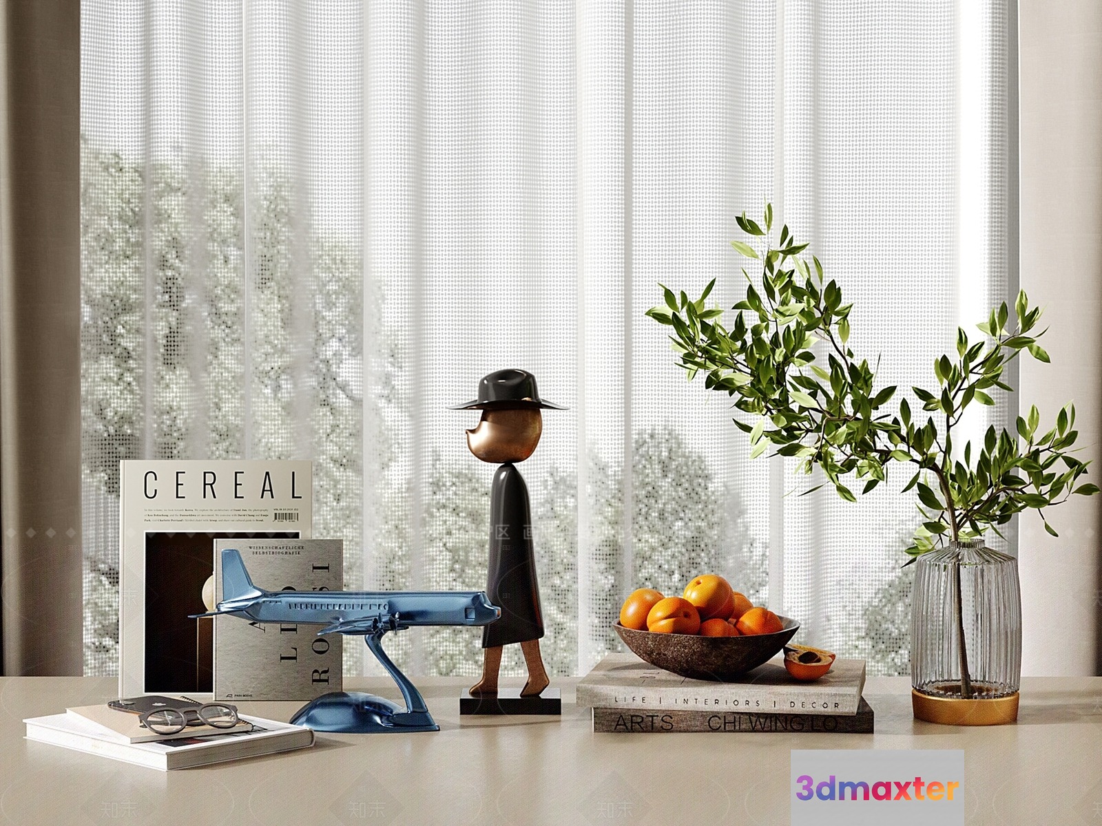 Modern Home Decor 3D Model - 8260 - VRAY Render