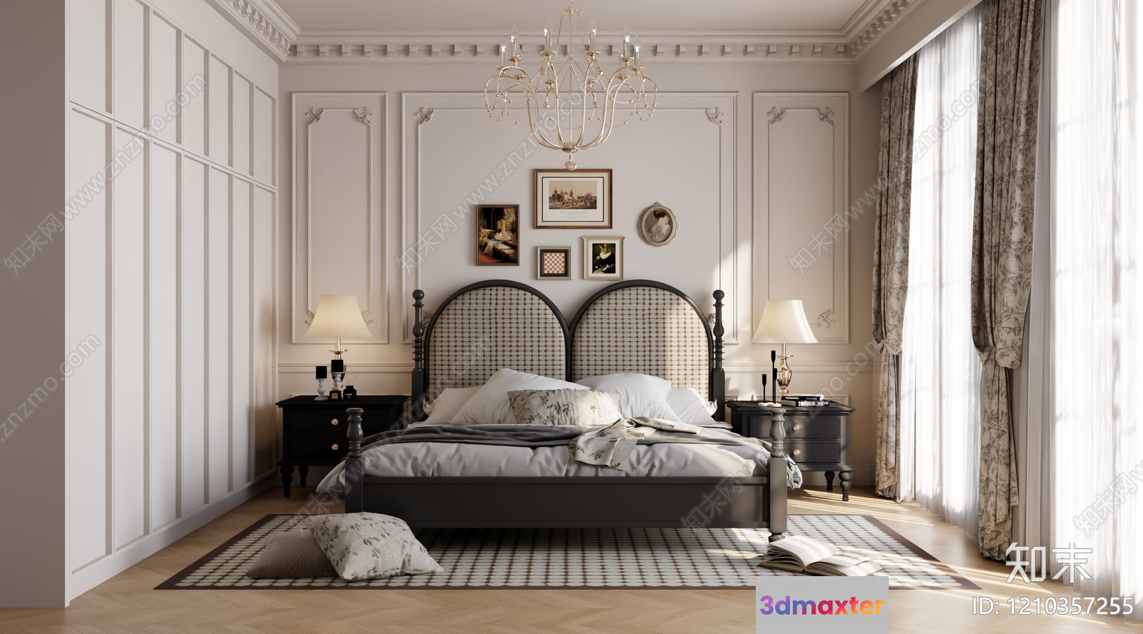 Cozy Bedroom 3D Model - 4808 - VRAY Render