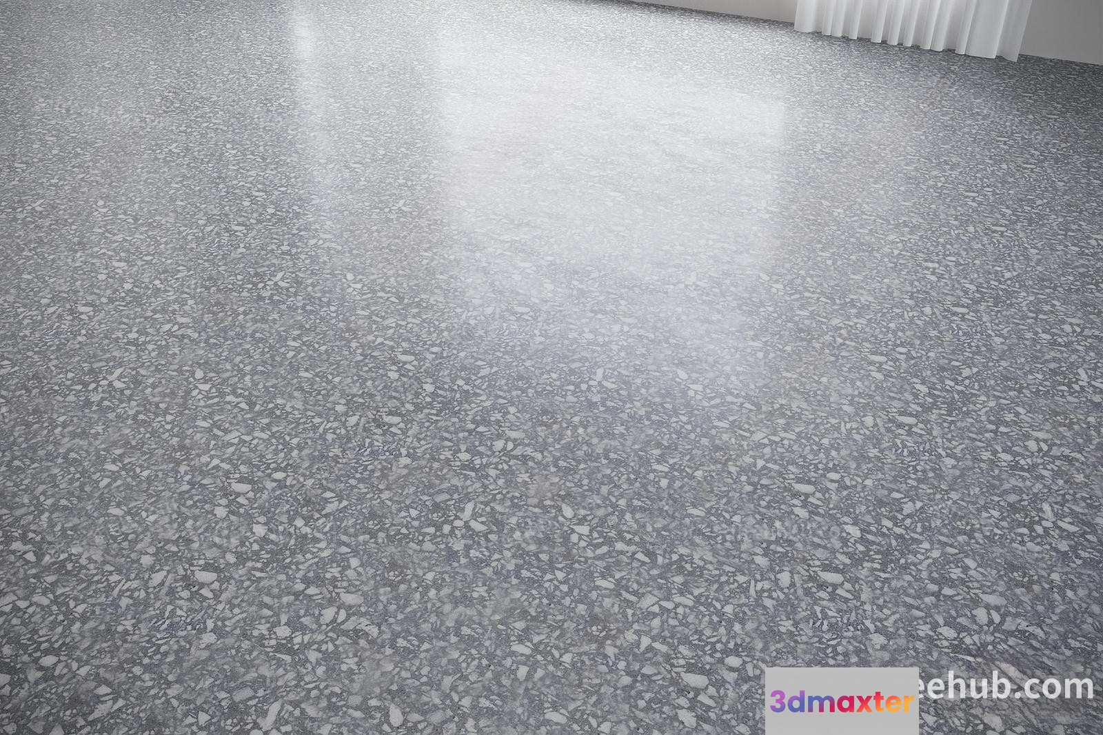 Gray Speckled Floor 3D Model - 19663 - VRAY Render