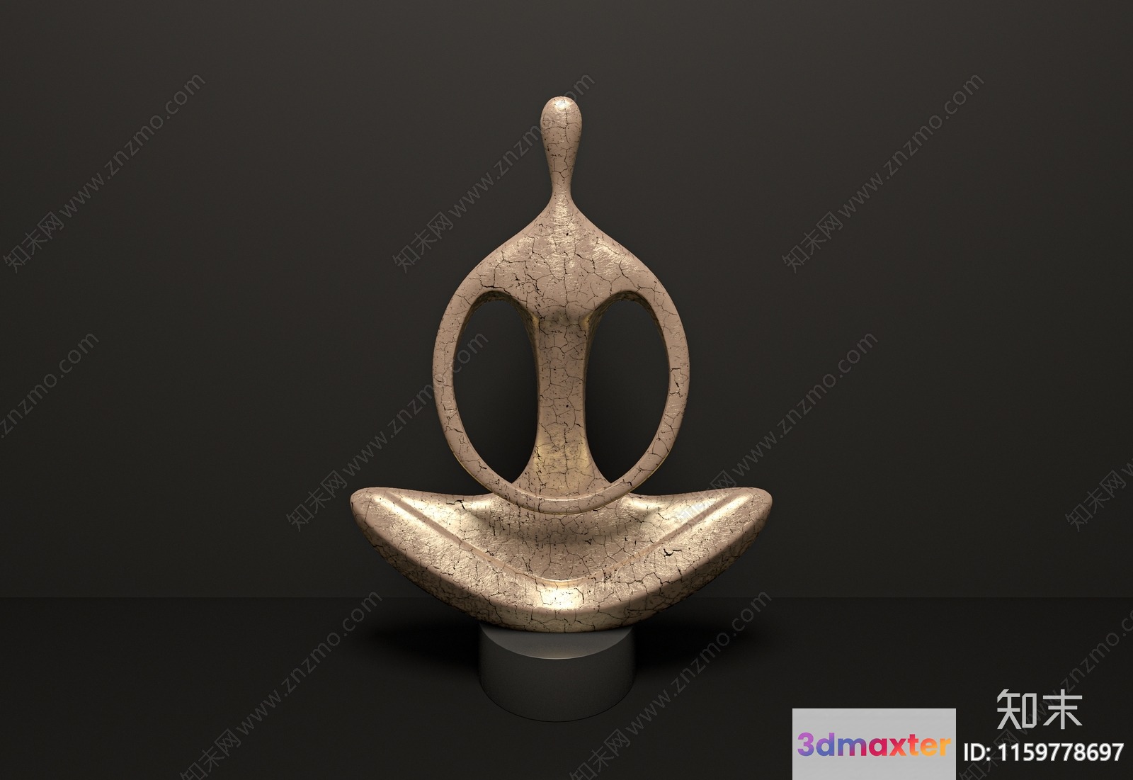 Abstract Sculpture 3D Model - 10545 - VRAY Render